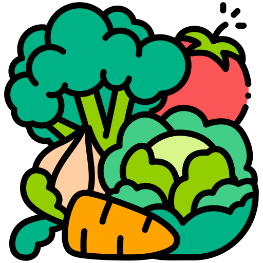 Illustrated selection of vegetables